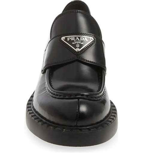 prada triangle logo loafer|prada triangle logo boots.